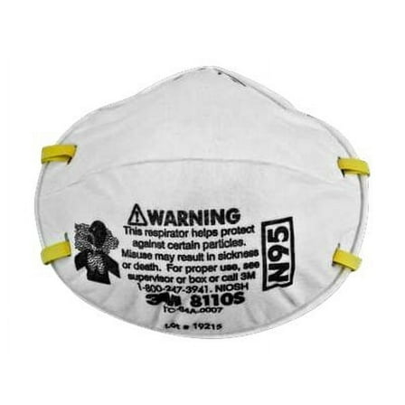 3M Particulate 8110S - Respirator - disposable - unvalved - S - white - N95 (pack of 20)