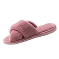 thumbnail image 3 of Agkizg Womens Fuzzy Slippers, House Slippers, Plus Size Fuzzy Plushes House Slippers Warm Lined Comfortable Casual Indoor Winter Slippers, 3 of 7