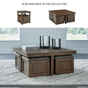 Signature Design by Ashley Boardernest Brown Coffee Table with 4 Stools