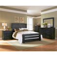 thumbnail image 4 of Progressive Furniture Saule 9 Tiroir Bois Commode et Miroir en Détresse Noir, 4 of 5