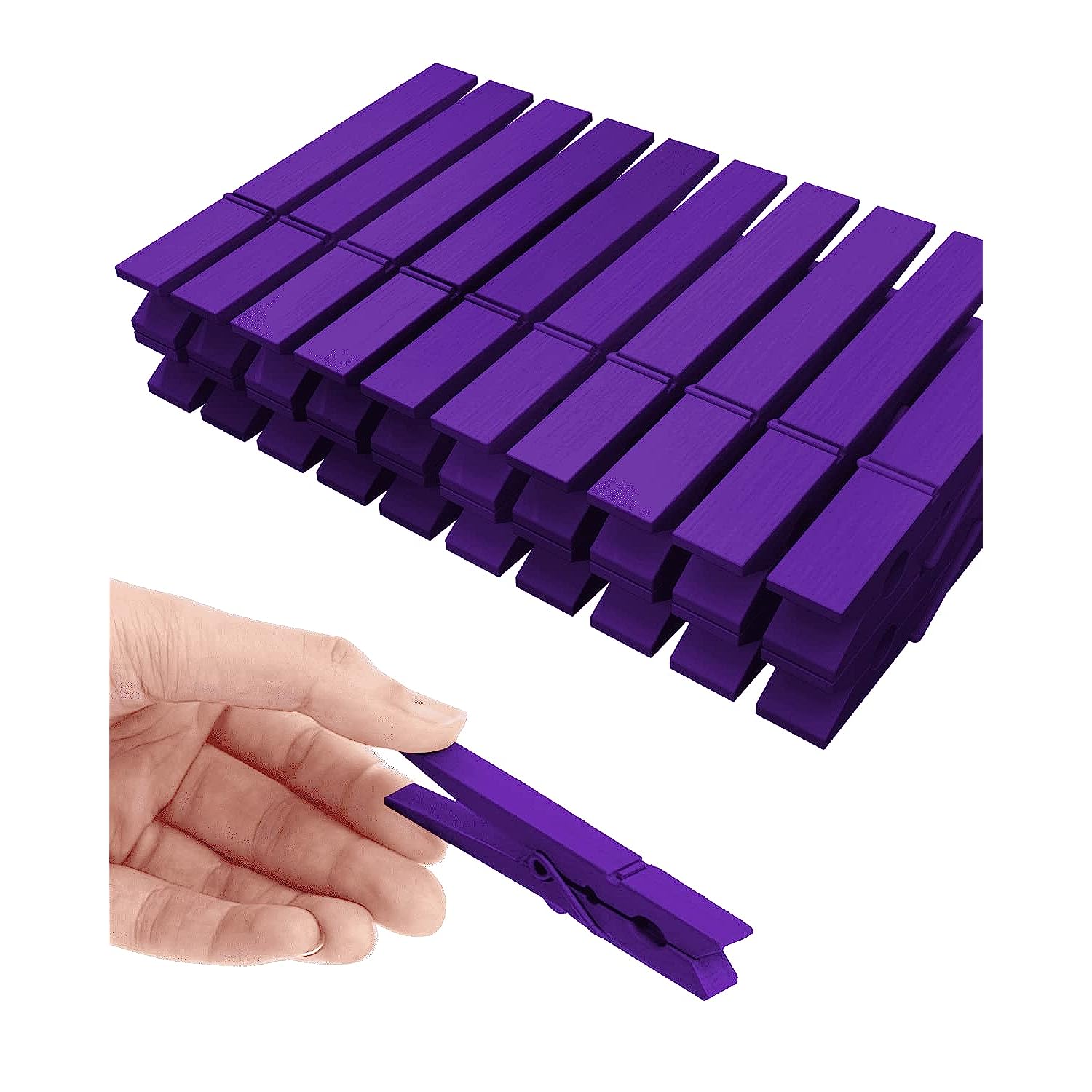 Colored Clothespins, Colorful Clothes Pins Wooden Clips Rainbow Colors