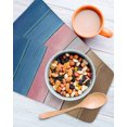thumbnail image 3 of Pink Blue Brown Kitchen Dish Towels for Drying Dishes Set of 3, Farmhouse Gradient Wooden Plank Art Waffle Weave Microfiber Hand Tea Bathroom Towels Quick Dry & Absorbent Towel 12x12, 3 of 7