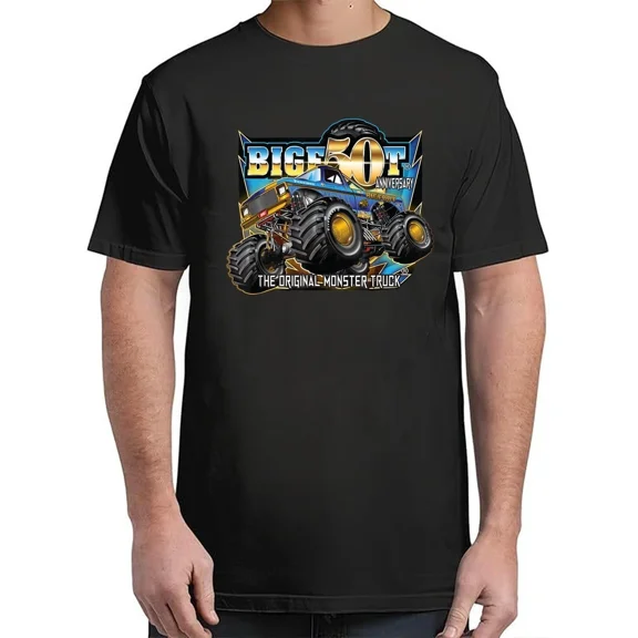 BIGFOOT 50th Anniversary Monster Truck Graphic Retro Humor Unisex T-Shirt up to size 5XL