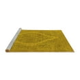 thumbnail image 2 of Ahgly Company Machine Washable Indoor Rectangle Oriental Yellow Industrial Area Rugs, 7' x 9', 2 of 4