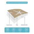 thumbnail image 5 of Quilts Twin-XL Size Bedding Set, Coastal Starfish Lightweight Quilted Comforter, Summer Beach Nautical Ocean Rustic Soft Reversible Bedspread Coverlet with Pillow Covers for All Season, 68" x 98", 5 of 7