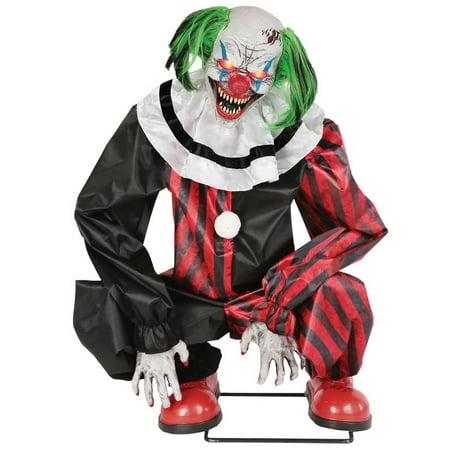Morris Costumes MR-124650 Crouching Clown Red Animated