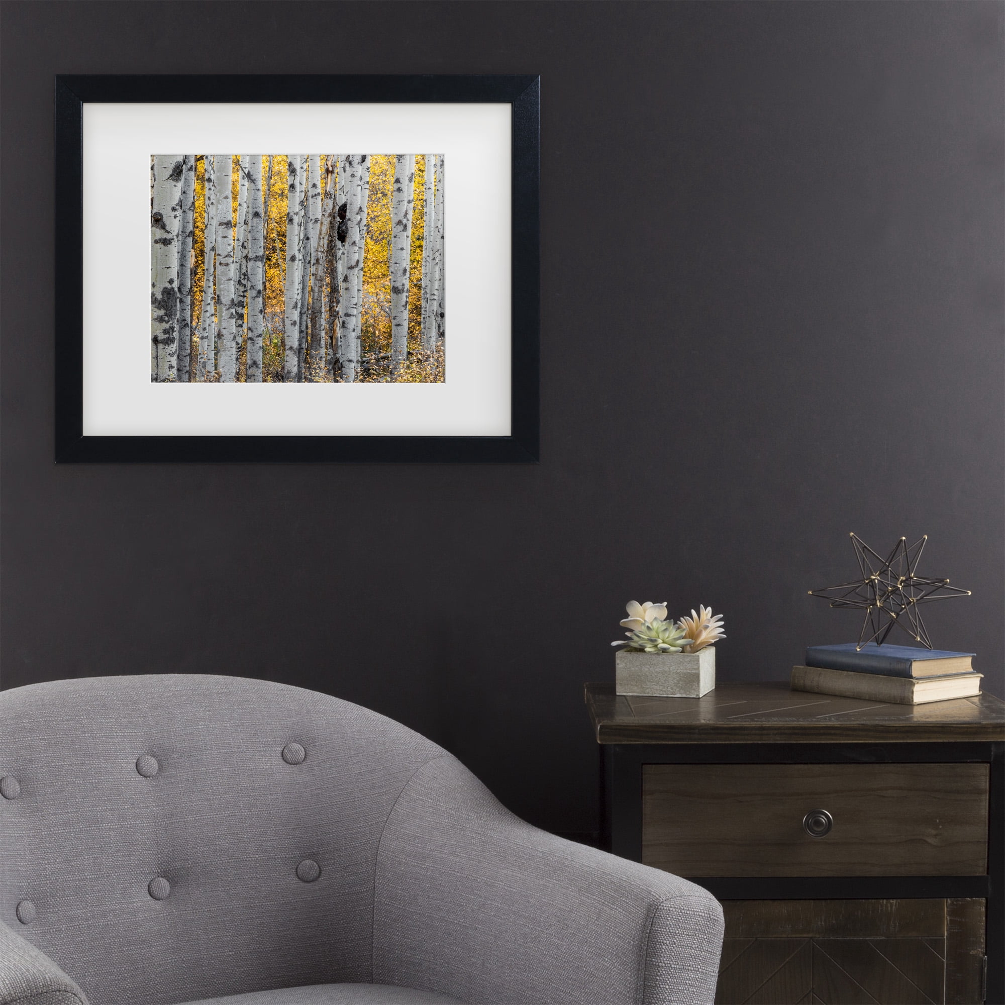 Trademark Fine Art 'Aspen Trees' Canvas Art by Pierre Leclerc