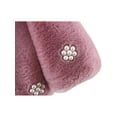 thumbnail image 4 of Seyurigaoka Baby Girl’s Soft Fleece Coat Fashion Flower-shaped Pearl Outwear, 4 of 7