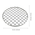 thumbnail image 4 of MIANGASTORE Portable Outdoor Pot Rack Barbecue Roud Stove Stainless Fire Wood Mesh Grid, 4 of 8