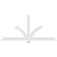 thumbnail image 4 of 84"W x 38 1/2"H x 2"D x 4"F, 11/12 Pitch, Redmond Architectural Grade PVC Gable Bracket, 4 of 8