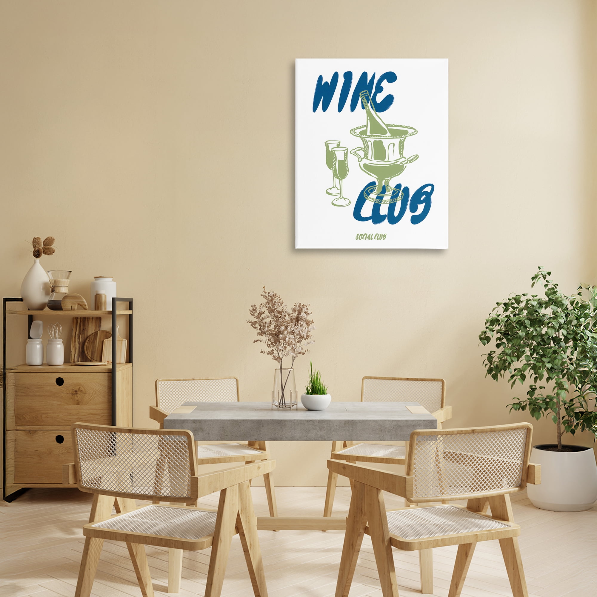 Stupell Industries Wine Club Social Evening Toast Canvas Wall Art, design by The Prints Vibe