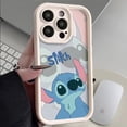 thumbnail image 3 of Disney-funda de silicona a prueba de golpes para iPhone, carcasa bonita de pareja de puntadas rosas para modelos 11, 12, 13, 14, 15 Pro Max, X, XR, XS MAX, 8, 7 Plus, 3 of 5