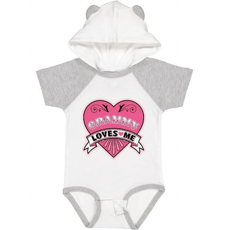 

Inktastic Grammy Loves Me Granddaughter Heart Girls Baby Bodysuit