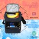 thumbnail image 5 of Bolsa de aislamiento Bolsa de almuerzo aislada de dos pisos Caja de almuerzo a prueba de fugas Bolsa de hombro para hombres Mujeres Camping al aire libre Picnic Playa, 5 of 7