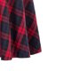 thumbnail image 4 of ICHUANYI Clearance Women Fashion Plaid Printing With Buttons Vintage High Waist Pleated Skirt(Red, S) ICHUANYI WER2023081003572, 4 of 4