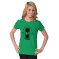 thumbnail image 3 of Hourglass Hands Crystal Ball Celestial Womens Slim Fit Graphic Tee Brisco Brands M, 3 of 5