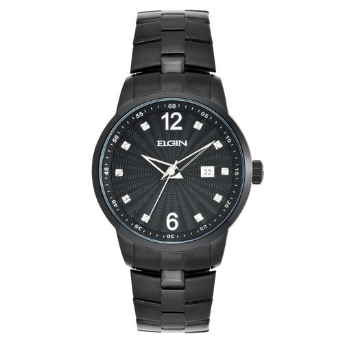 elgin mens diamond watch