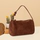 thumbnail image 2 of Bolso Hombro Casual Bandolera Cuero Gamuza Almohada (café), 2 of 8