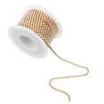 thumbnail image 3 of CIMAXIC Chaîne de Mariage 1 Rouleau pour Couture Chaîne de Maillons en Strass pour Bijoux DIY Fête de Mariage Robe de Mariée Costumes de Danse Sacs à Main Décorations de Gâteau 9 Mètres, 354.33"X0.1"X0.04 Pouces, 3 of 4