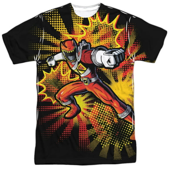 Power Rangers - Red Ranger Burst - Short Sleeve Shirt - X-Large