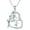Monkey Necklace, variant on Horse/Cow/Frog/Mama Bear/Lion/Monkey/Fox/Giraffe Necklace S925 Sterling Silver Cute Animal Pendant Necklace Mother's Day Birthday Gift for Women Mom Grandma