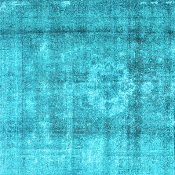 Ahgly Company Indoor Square Persian Light Blue Traditional Area Rugs, 8' Square