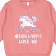 thumbnail image 3 of Inktastic Meemaw and Poppop Unicorn Toddler Sweatshirt, 3 of 4