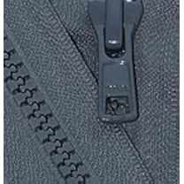 YKK® 24" Vislon Zipper ~ YKK #5 Molded Plastic Sport Zipper ~ Separating - 579 Dark Grey (1 Zipper/Pack)