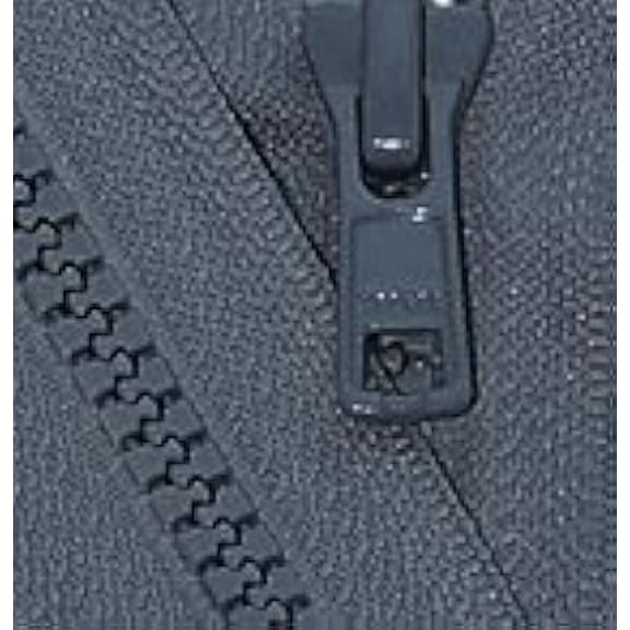 YKK® 24" Vislon Zipper ~ YKK #5 Molded Plastic Sport Zipper ~ Separating - 579 Dark Grey (1 Zipper/Pack)