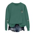 thumbnail image 2 of Womens Halloween Sweatshirt, Oversized Fall Fashion Aesthetic Bat Print Crewneck, Comfy Lounge & Party Outfit, 2 of 4