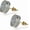 Big Gold Plated, variant on Leander Screw Back Earrings 14K Golden Plated 5A+ Cubic Zirconia Cluster Round Screw On Stud Earrings For Men Women Aretes De Hombre