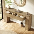 thumbnail image 5 of Tribesigns 63-Inch Wooden Console Table with 2 Hidden Drawers, Rustic Sofa Table, Easy Assembly, 5 of 7