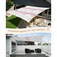 thumbnail image 4 of Sun Shade Sail 8x10Ft Pink Grey Tree Branch Uv Block Sunshade Canopy Outdoor Shade Cover Rectangle Shade Cloth For Patio Garden Yard Deck Pergola, 4 of 6