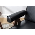 thumbnail image 4 of Luccalily Leisure Chair with Solid Wood Armrest and Feet, Mid-Century Modern Accent chair, for Living Room Bedroom Studio chair, 4 of 11