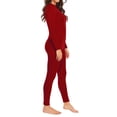 thumbnail image 4 of Women's Thermal Underwear Set, Thin Base Layer, Thermal Long-Sleeved Top and Pants, Lightweight Warm Clothing for Cold Seasons and Layering,Red,2XL, 4 of 6