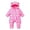 Pink, variant on Ymyiu Baby Winter Suit Newborn Snow Suit Kids Winter Coat Toddler Snowsuit Boy Girl Puffer Jacket Outwear 0 3 Months(Light Pink, 0-3 Months)