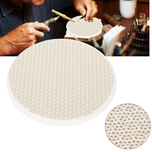 PHYHOO Circular/rectangular Ceramic Honeycomb Soldering Board For Jewelry Processing Making I.75426842 PHYHOO Circular/rectangular Ceramic Honeycomb Soldering Board For Jewelry Processing Making I.75426842
