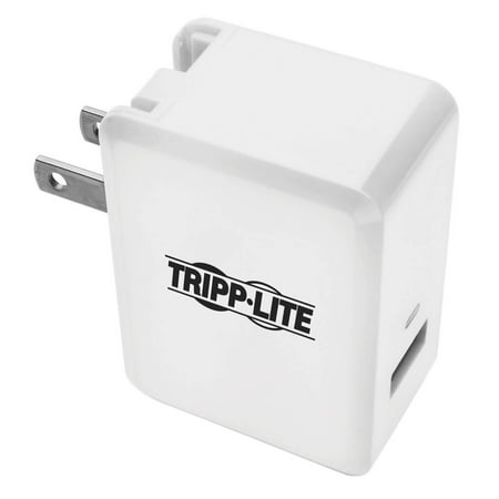 UPC: 0037332239495 | Tripp Lite Wall Travel W/ Quick 4x Faster – Adapter – 18 Watt – 3 A – Qc 3.0 (usb) – White