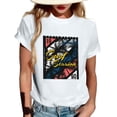thumbnail image 4 of NAMTYQX Womens T Shirts Lightweight Plus Size Crewneck Loose Airoft Short Sleeve Print Bedrucken Trendy Womens Summer Tops White Size 5XL, 4 of 5