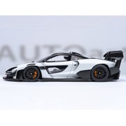 McLaren Senna GTR Silica White with Black Top 1/18 Model Car by Autoart