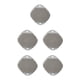 thumbnail image 2 of Toystoory Cepillo de limpieza Pan Palm Tile Glass Scrubber Hogar Baño Anti-scratch Scrub Manual Hanging Pad Grey Type2 NO2, 2 of 6