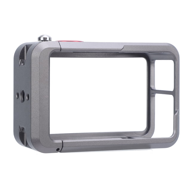 Camera Cage, Sturdy Horizontal Vertical Shoot 1/4in Thread Hole Anti Scratch Aluminum Alloy Protective Vlogging Camera Frame Lightweight for Action 5 Pro