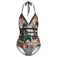 thumbnail image 5 of Mha Boku No Hero Academia Women's Swimwear Strap One Piece Backless Tummy Control V Neck Swimsuit Summer Beach Vacation Bathing Suit, 5 of 7