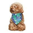 thumbnail image 3 of Dog Bandanas, Blue Abstract floral Adjustable Dog Scarf Triangle Bib Handkerchief Accessories for Small Medium Large Dogs, Cats, Pets, 3 of 6