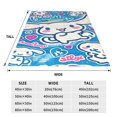 thumbnail image 2 of Cinnamoroll Fleece Blanket Super Soft Cozy Throw Blanket 50"X40", Lightweight Fuzzy Comfy Flannel Blanket Warm Plush Throw Blankets For Couch, Sofa, Bed, 2 of 8