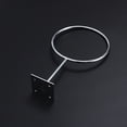 thumbnail image 4 of Soporte de pared de hierro para exhibir balones deportivos, 4 unidades, para baloncesto, fútbol, voleibol, ejercicio, balón medicinal (plateado), 4 of 5