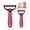 Pink M+L, variant on Double Sided Pet Grooming Brush, Dematting Comb for Dogs and Cats Undercoat Rake