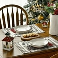 thumbnail image 6 of Smile Buffalo Plaid Christmas Placemats 12x18 Inch Set of 4, 6 of 6