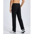 thumbnail image 3 of Real Essentials 3 Pack: Boys' French Terry Open Bottom Sweatpants Sweats for School Kids Teens with Pockets (Size 4-18), 3 of 6