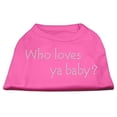 thumbnail image 3 of Pet Dog  Cat Shirt Rhinestone, "Who Loves Ya Baby?", 3 of 9